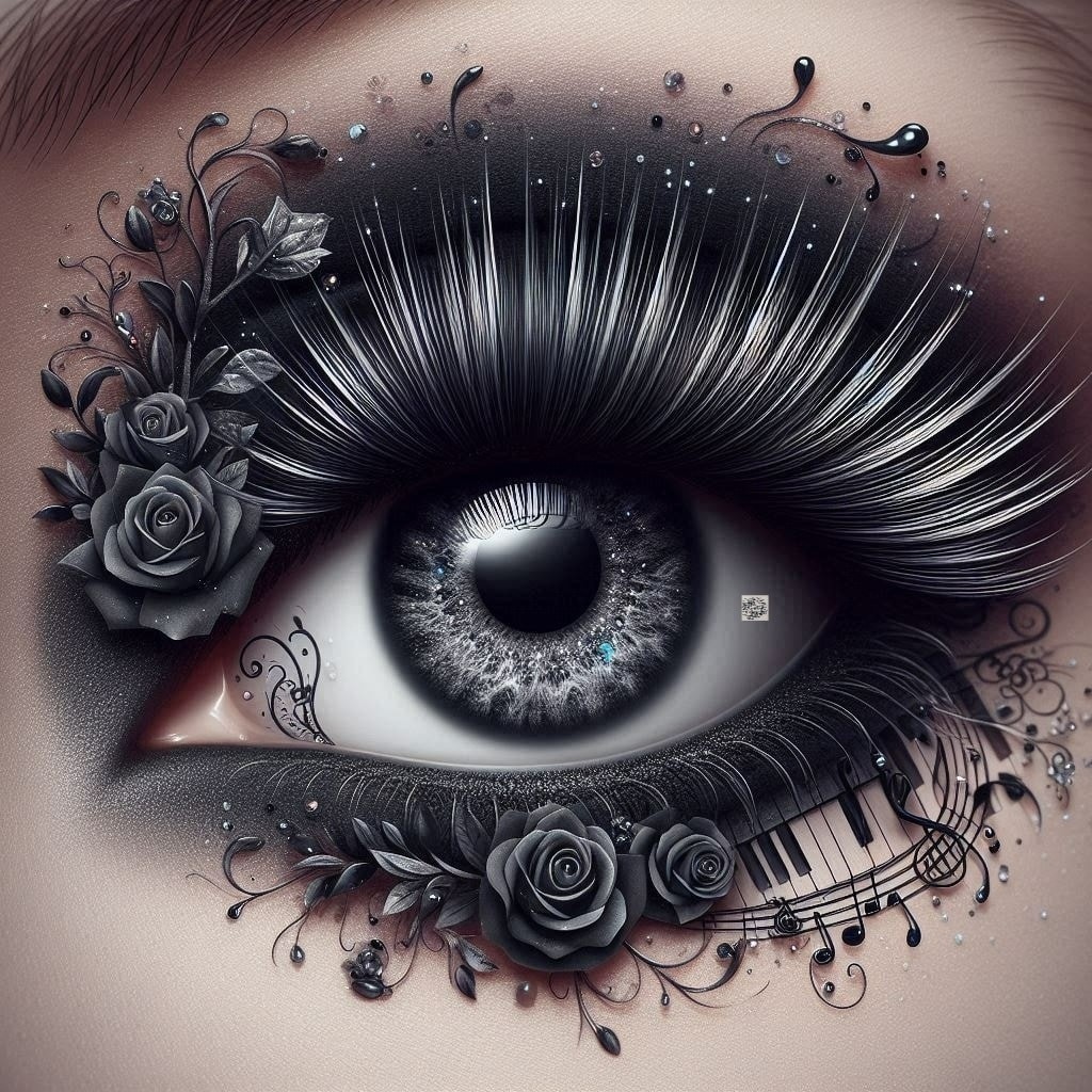 Beautiful Eye of Music Sticker Decal laptop vinyl decal
