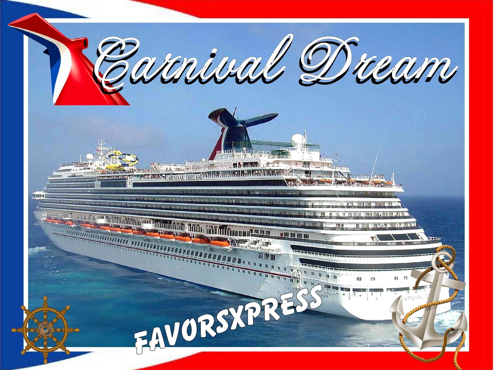 CARNIVAL DREAM CRUISE SHIP PHOTO MAGNET 4 X 3 INCHES