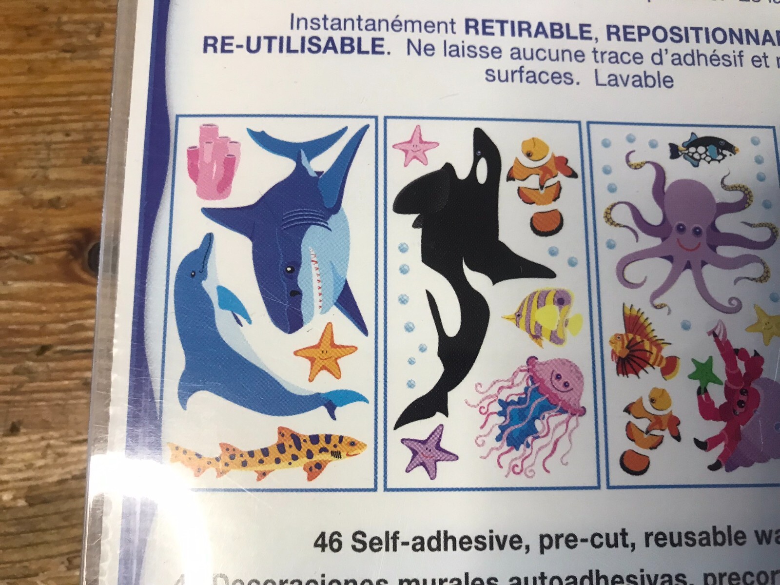 Ocean Animals Wall Graphics Kids Room Bathroom Decals New Sticker Set RoomMates