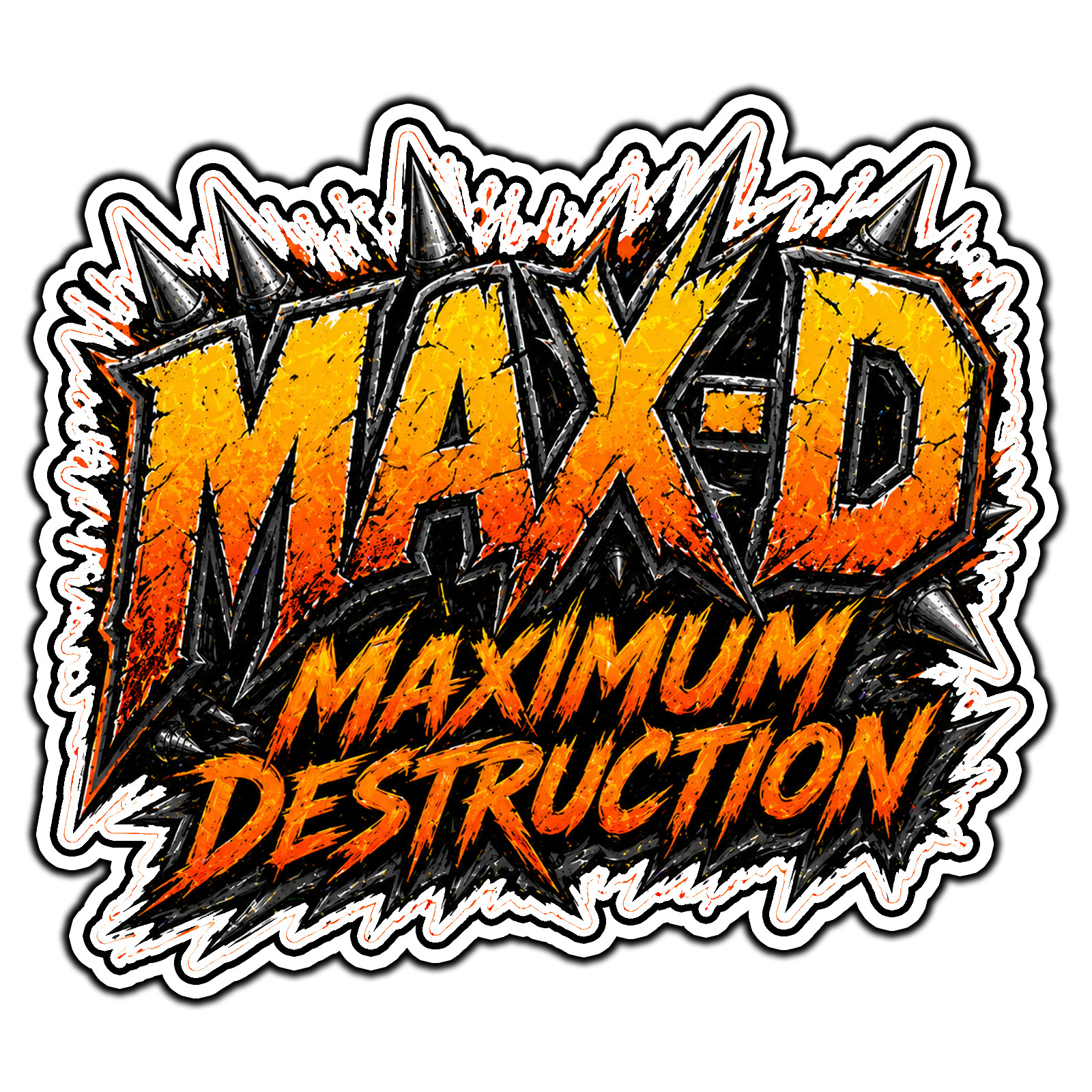 Max-D Maximum Destruction #2 Monster Jam Sticker Waterproof Vinyl Decal Die-Cut