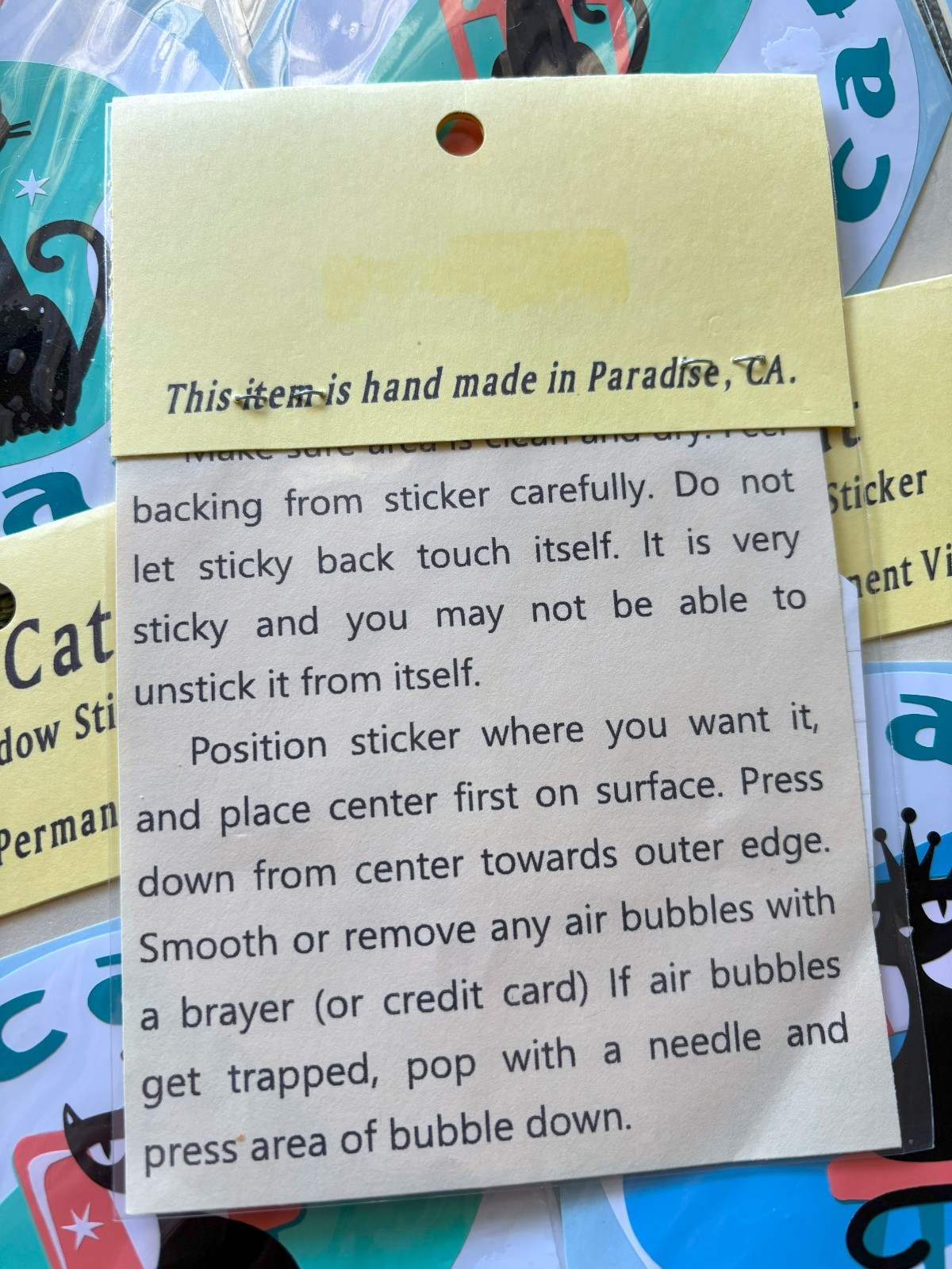 Qty 6 MOD CAT Mid Century Style Variety of CAR or WINDOW Stickers (Paradise, CA)