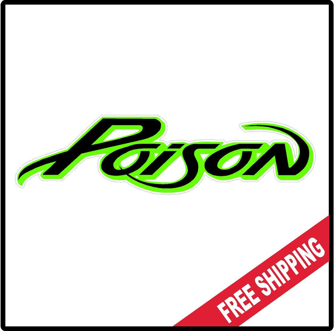 Poison Vinyl Wall logo Decal Sticker Heavy Metal Rock Band Bret 80's Various