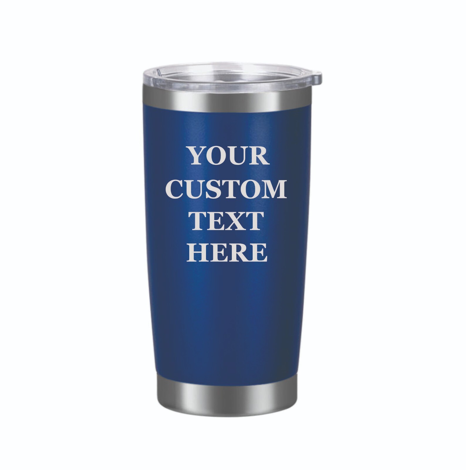 Custom 20oz Tumbler with Your Text or Logo Engraved Travel Mug Insulated Bottle