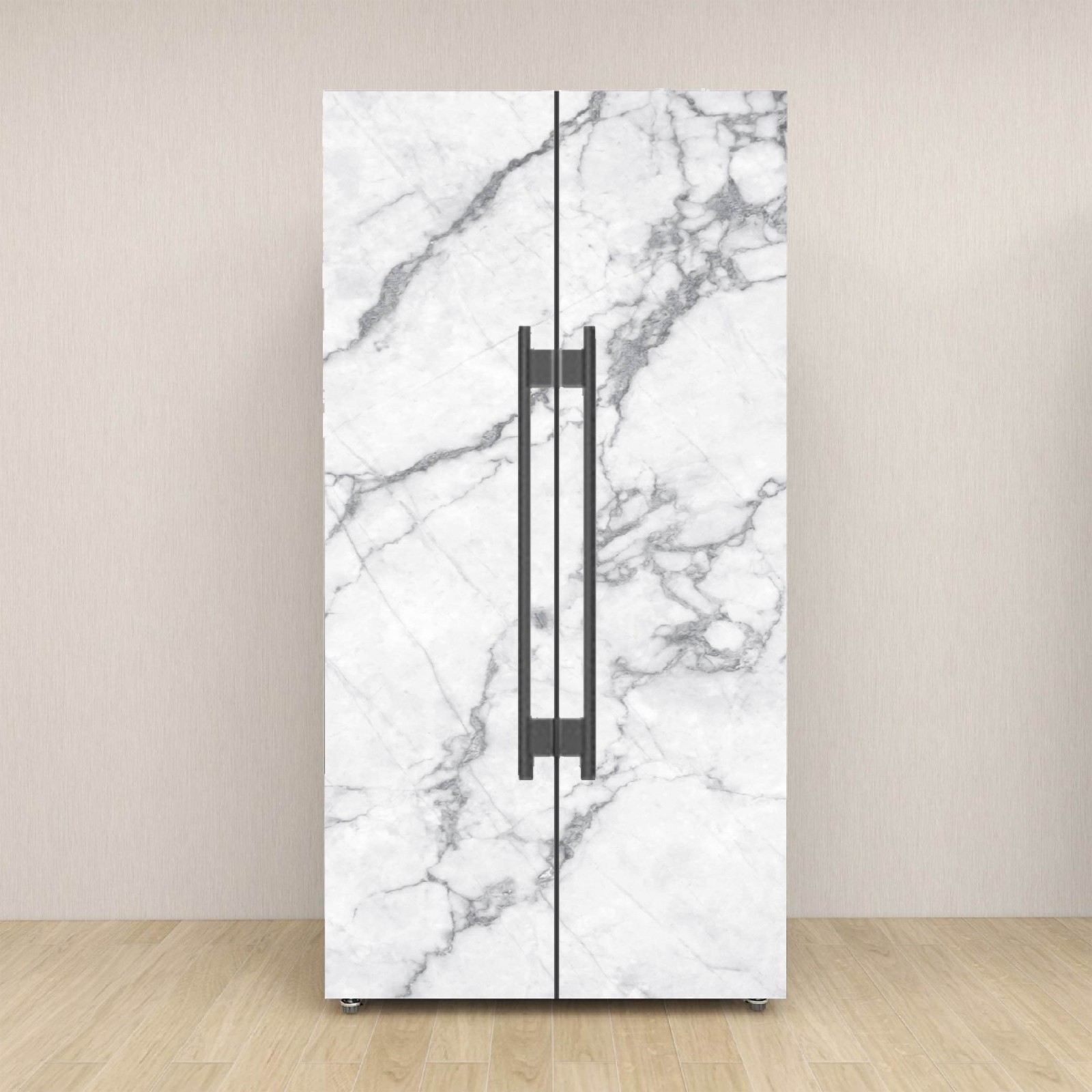 Peel and Stick Fridge Wrap Vinyl Refrigerator Cover 32" x 78.7" (81x200cm)