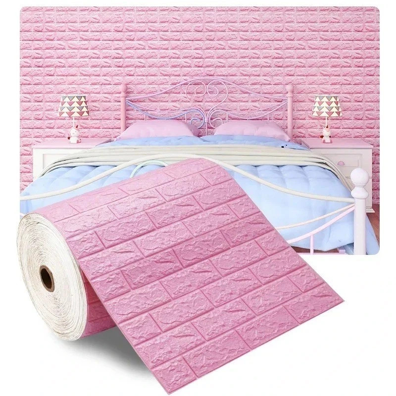3D Foam Brick Self Adhesive Wallpaper Waterproof Wall Stickers Home Decor