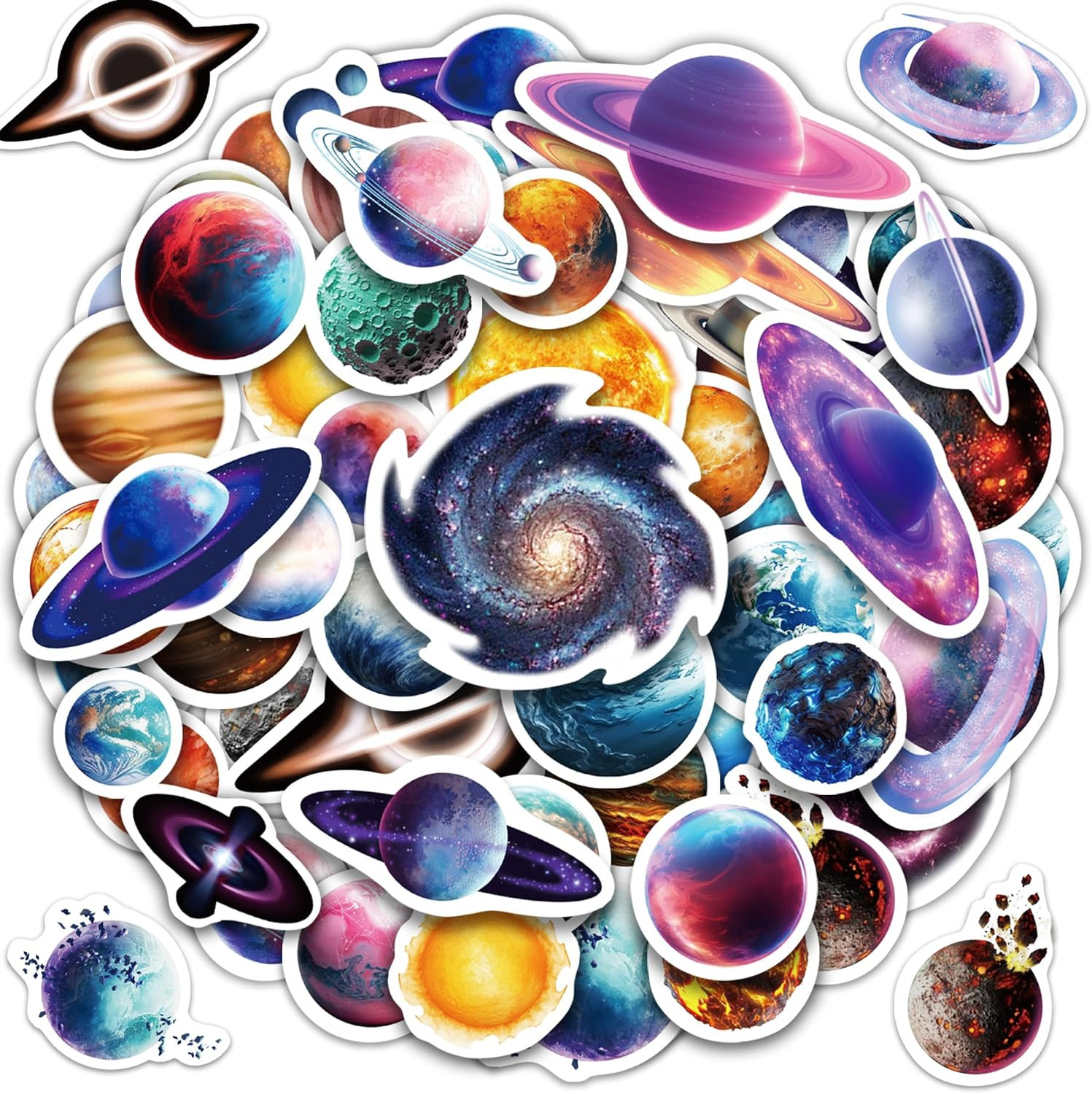 50 Pcs Glow in the Dark Neon Mushroom Water Bottle Stickers, Waterproof Vinyl Mu