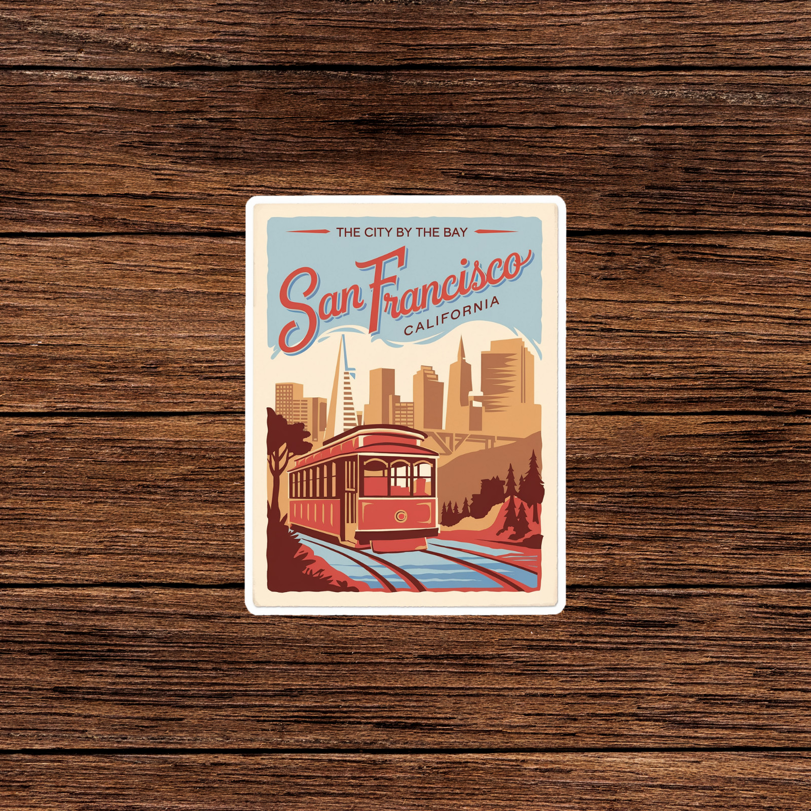 Vintage San Francisco Travel sticker – The City by the Bay California #3042