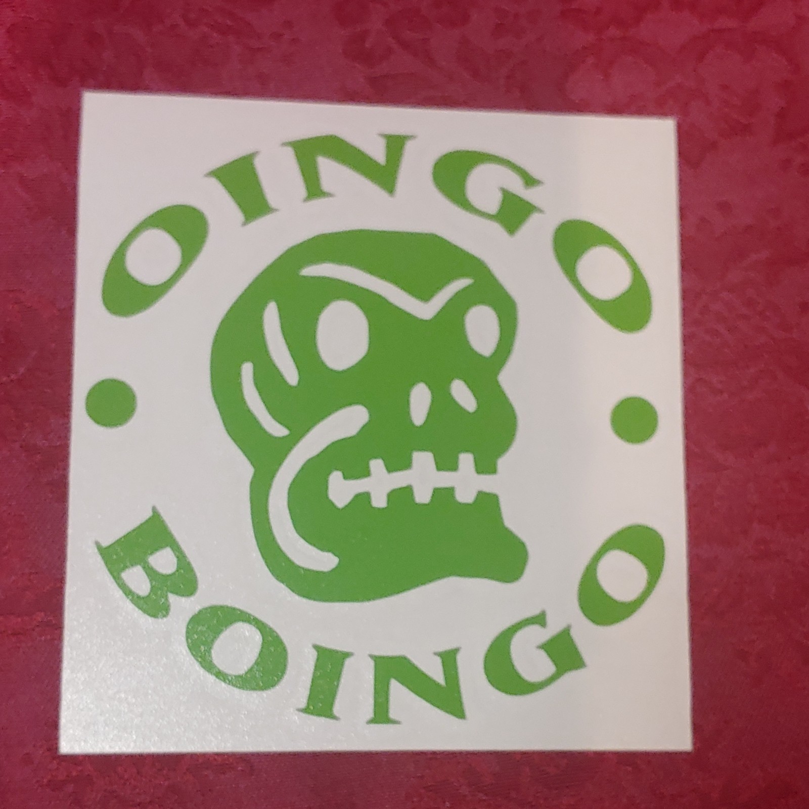 Oingo Boingo Green Skull Vinyl Decal Sticker Music Theme Wall Decor