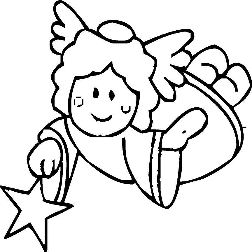 Christmas Angel – Vinyl Decal Home Décor 12 x 12"
