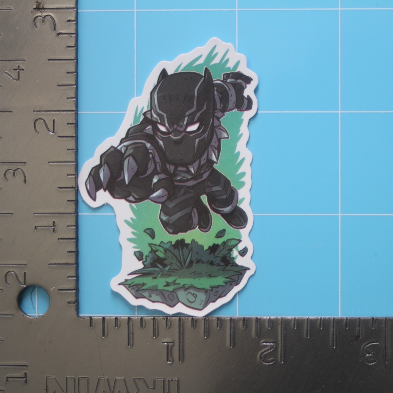 Marvel Universe Sticker (BLACK PANTHER) MCU Superheroes, Gloss PVC Decal