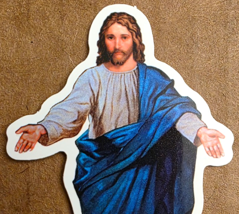 Jesus Sticker Christ God Bible Rosary Catholic Christian Spiritual Religious Art