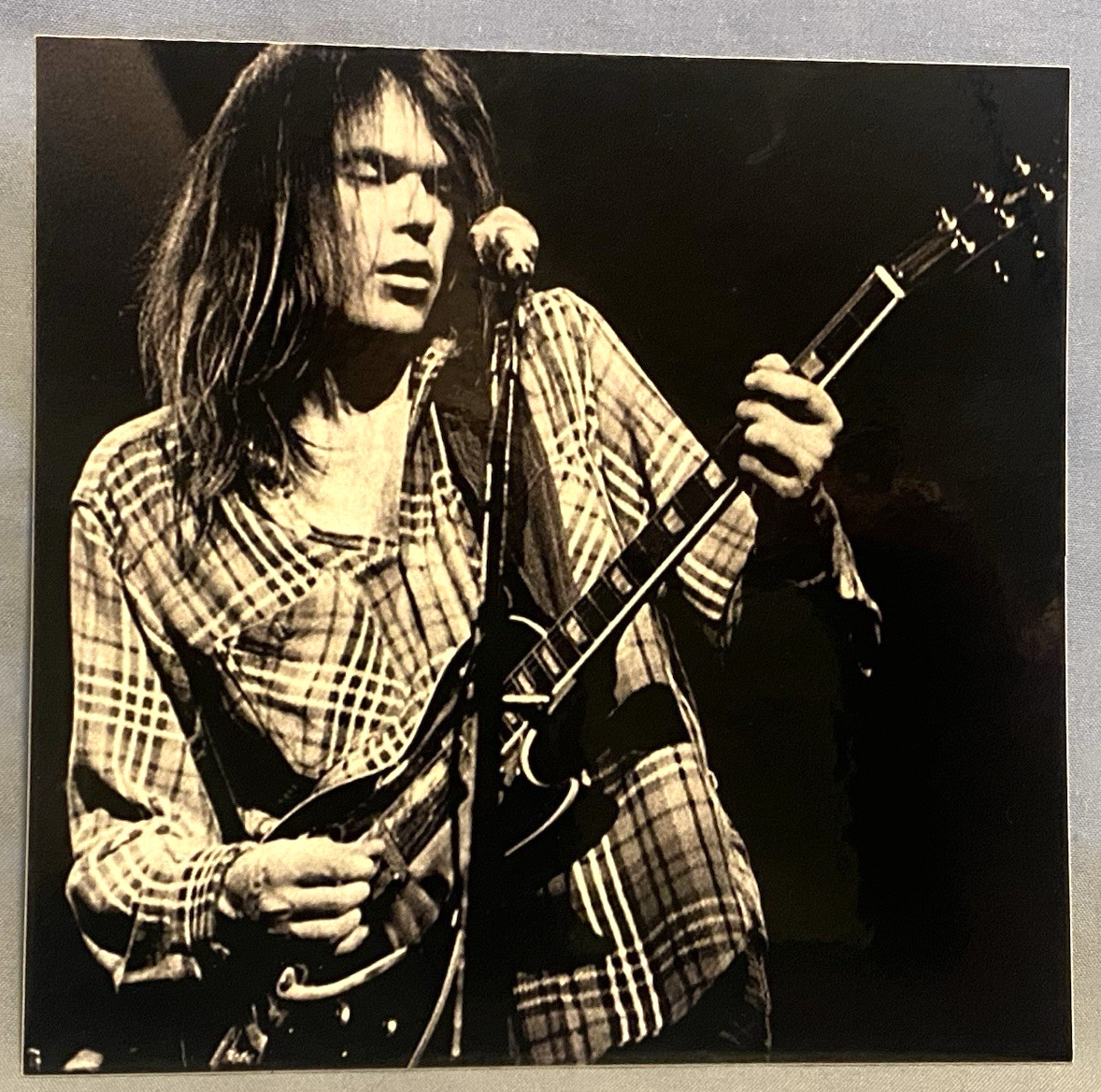 Neil Young *NEW* Glossy Rectangle Sticker Measures 5.25" x 5.12"