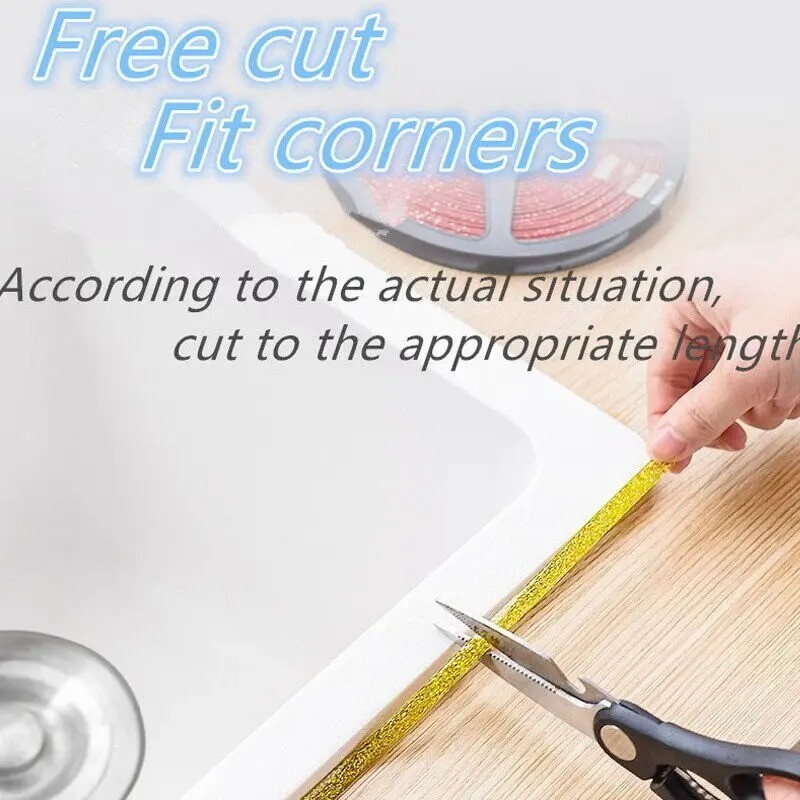 Ceramic Tile Mildewproof Gap Tape 6M Self-adhesive Waterproof Seam Sticker