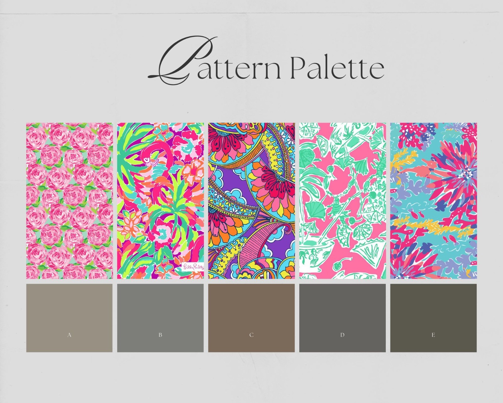 Lilly Pulitzer Inspired Pattern Vinyl & Iron on HTV for Cricut cutting machines