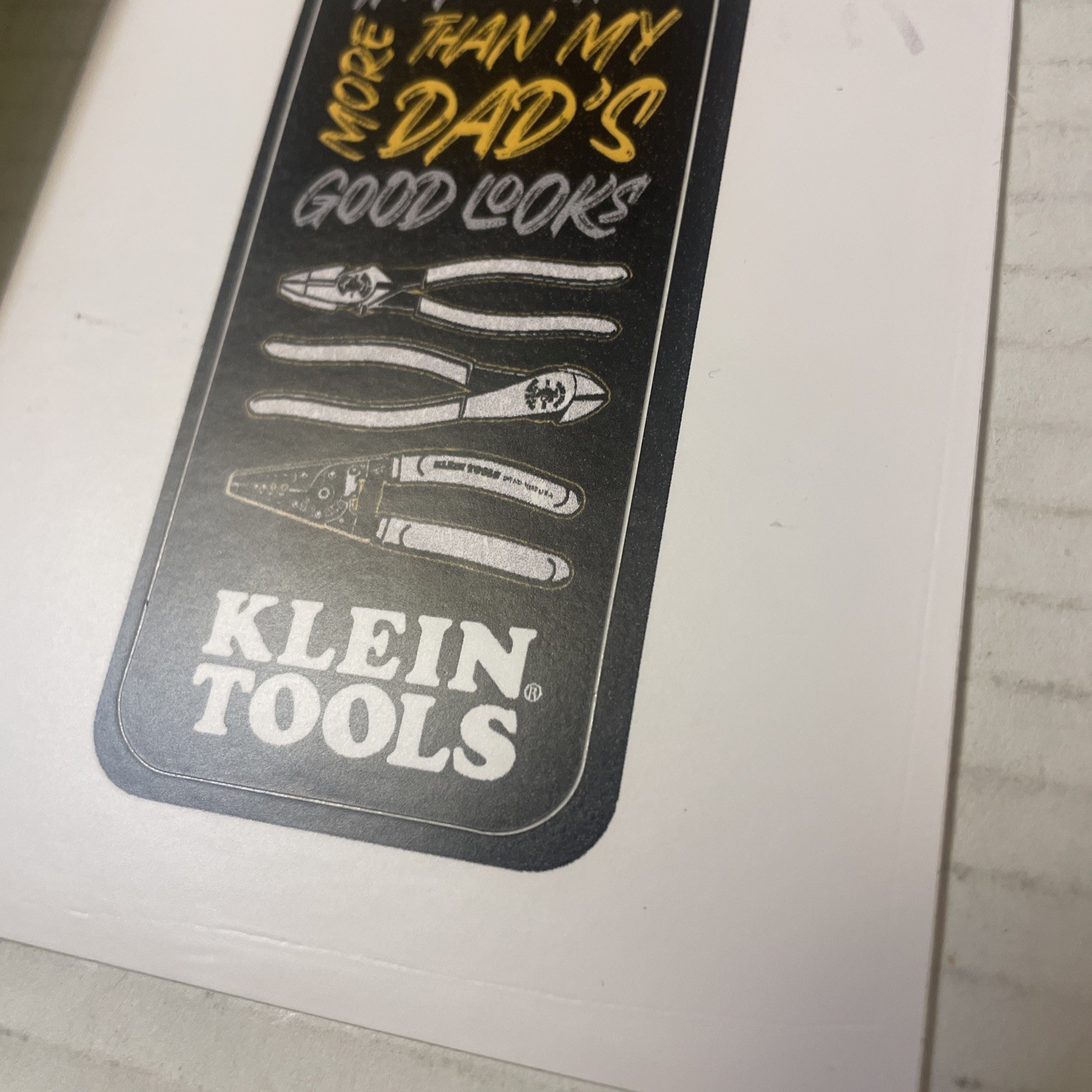 Klein Tools Tradesman Club Exclusive Giveaway Sticker June 2024 Dads Tools