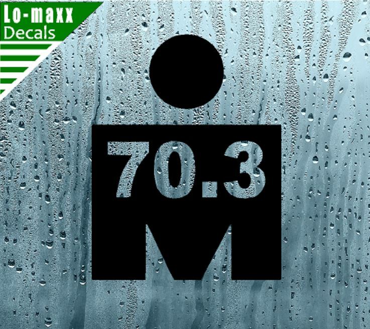 Ironman Triathlon 70.3 Endurance Multisport Race Event Die Cut Vinyl Decal