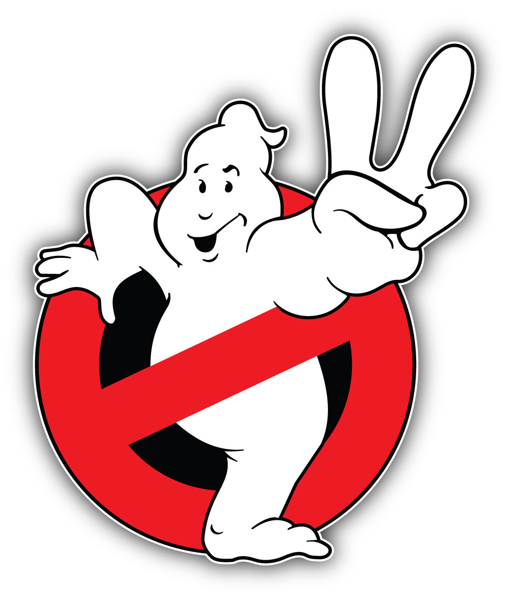Ghostbusters Cartoon Logo Sticker Bumper Decal – "SIZES"
