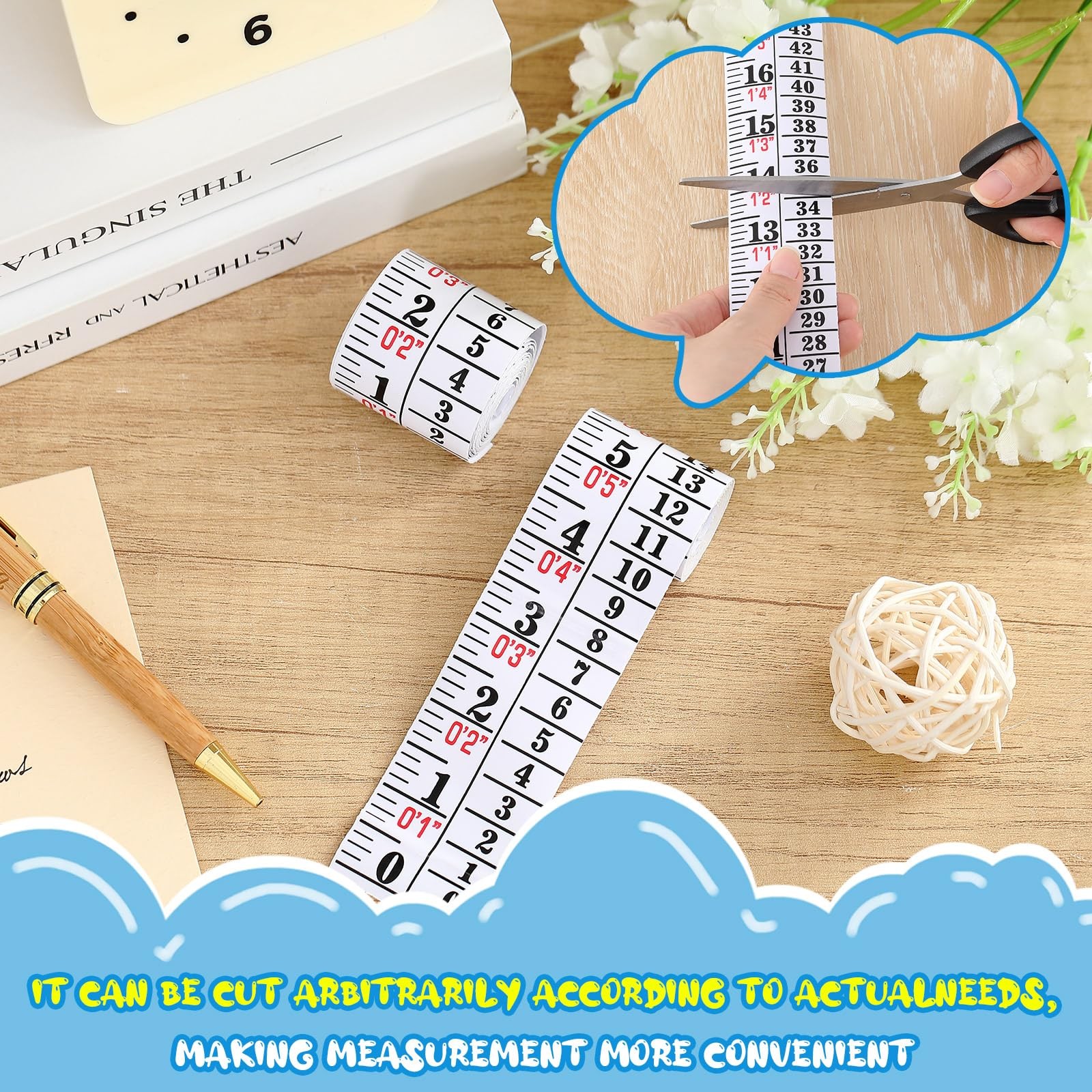 Tatuo Growth Chart Wall Labels Height Indicator 1 Count (Pack of 1), White
