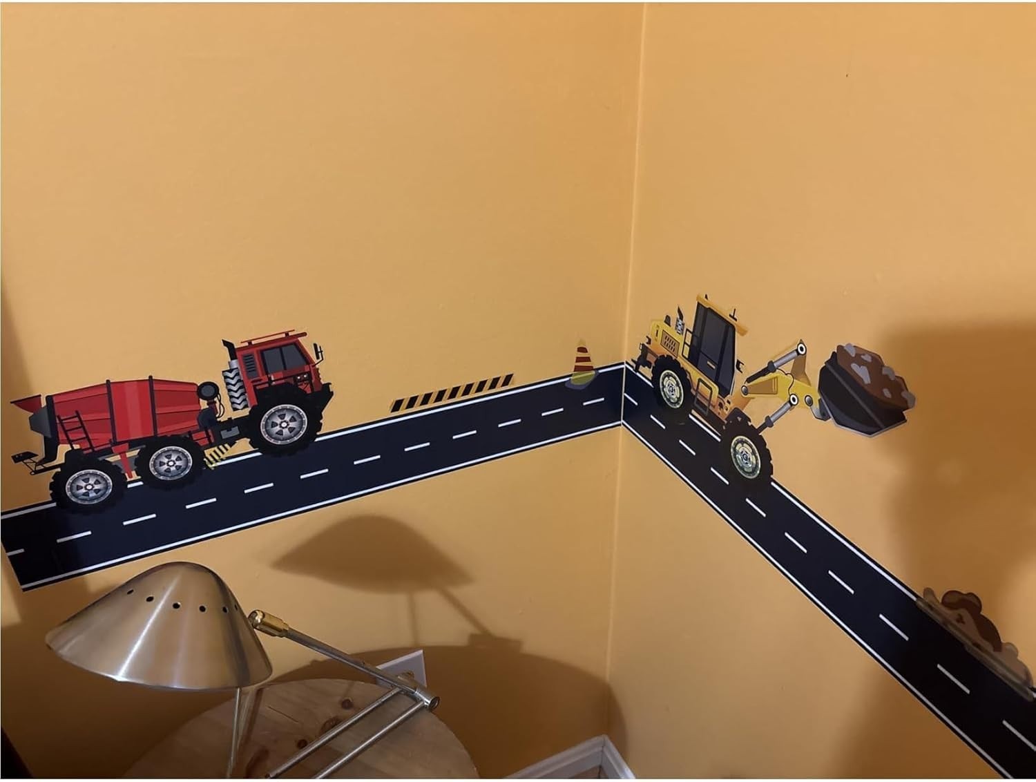 Kids Room 140 Inch Road Wall Decals – Easy to Apply and Removable Vinyl Stickers