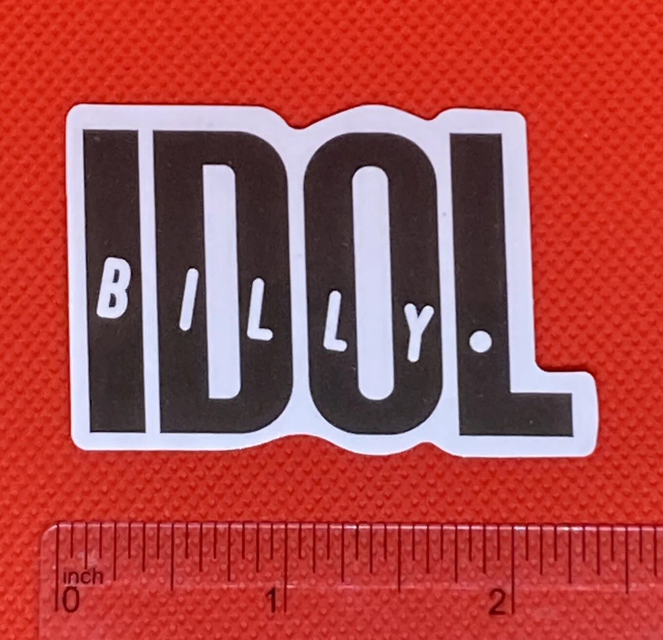 Billy Idol Logo Decal Sticker Black And White M Fast Free US Shipping! 🇺🇸