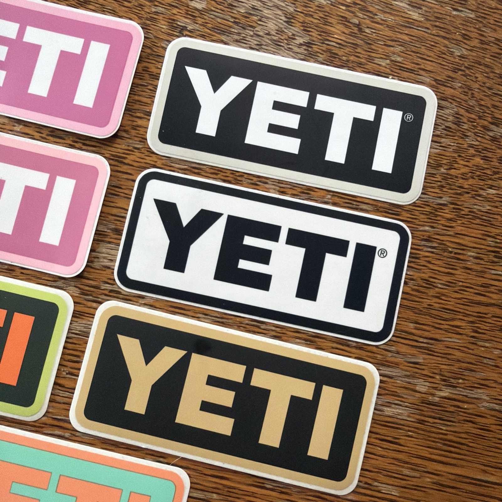 7 YETI Stickers – Logos For Mugs Cups Water Bottles Notebooks Etc