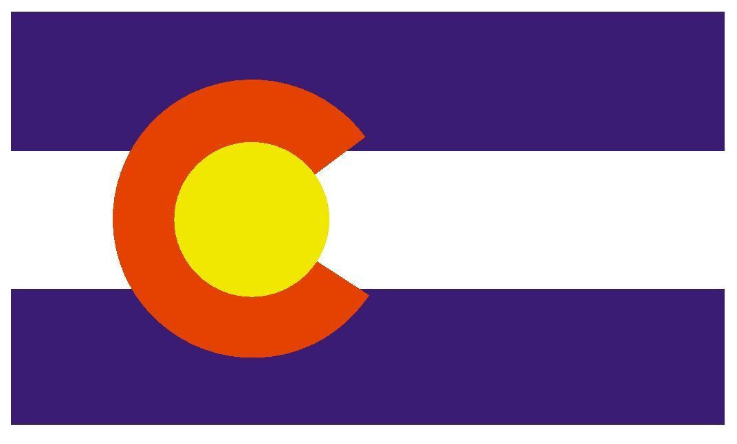Colorado Flag Sticker Decal F102