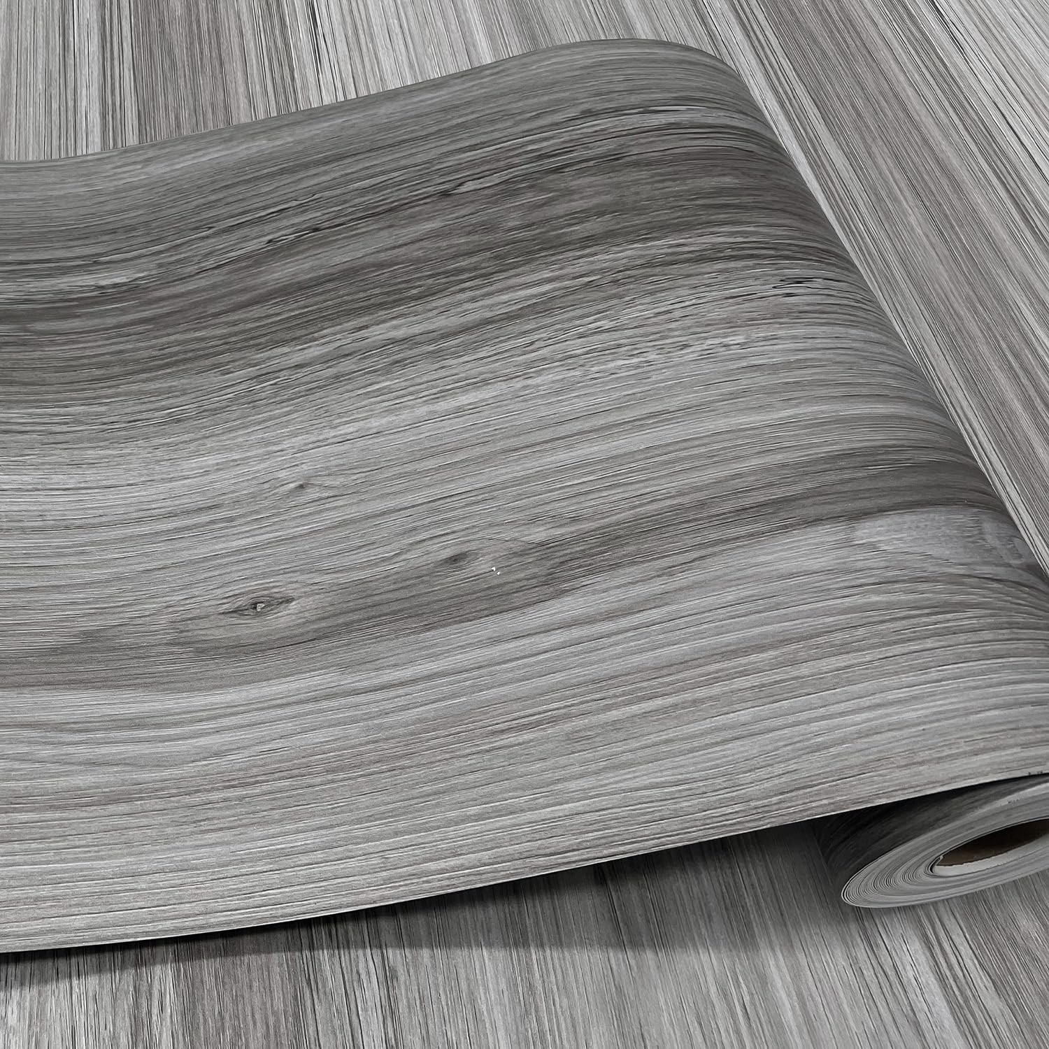 Wood Grain Peel and Stick Floor Tiles – 11.8” Width, Full Roll Lengt
