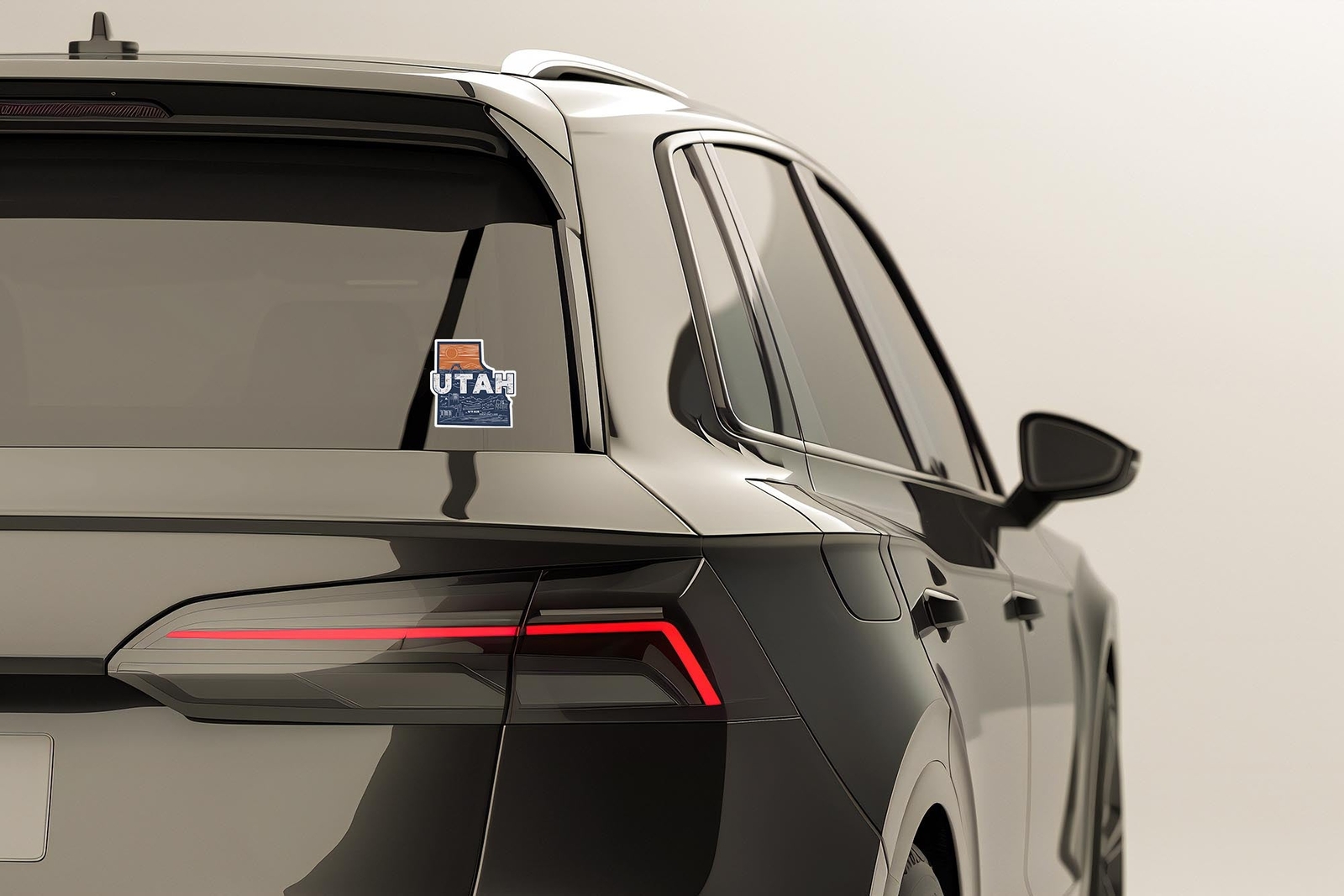 Retro Vinyl State Sticker – Utah