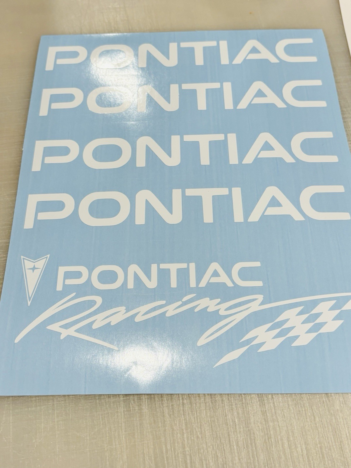 Trans Am w/Firebird Die Cut Vinyl Decals (Style 1) Many Sizes/Colors Pontiac