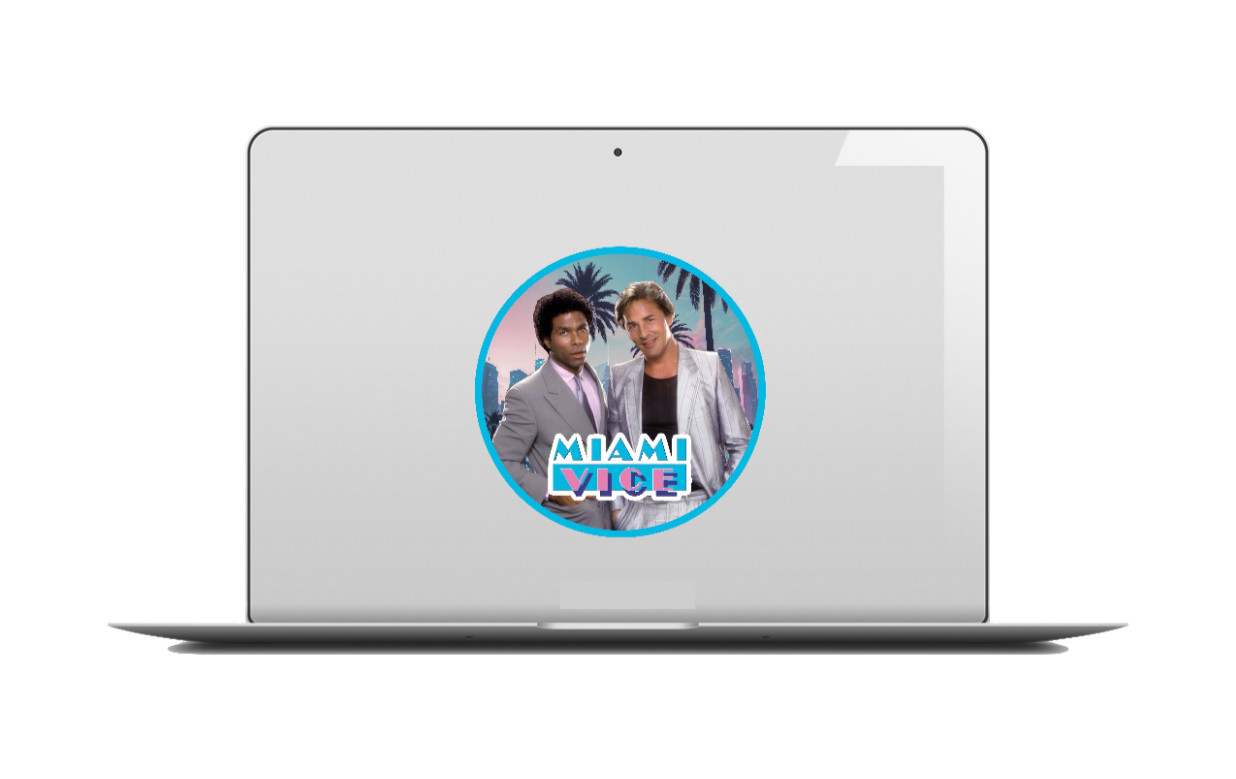 Miami Vice (Classic TV) 4" Vinyl Decal Handmade Vehicle Laptop Decor Cooler 251