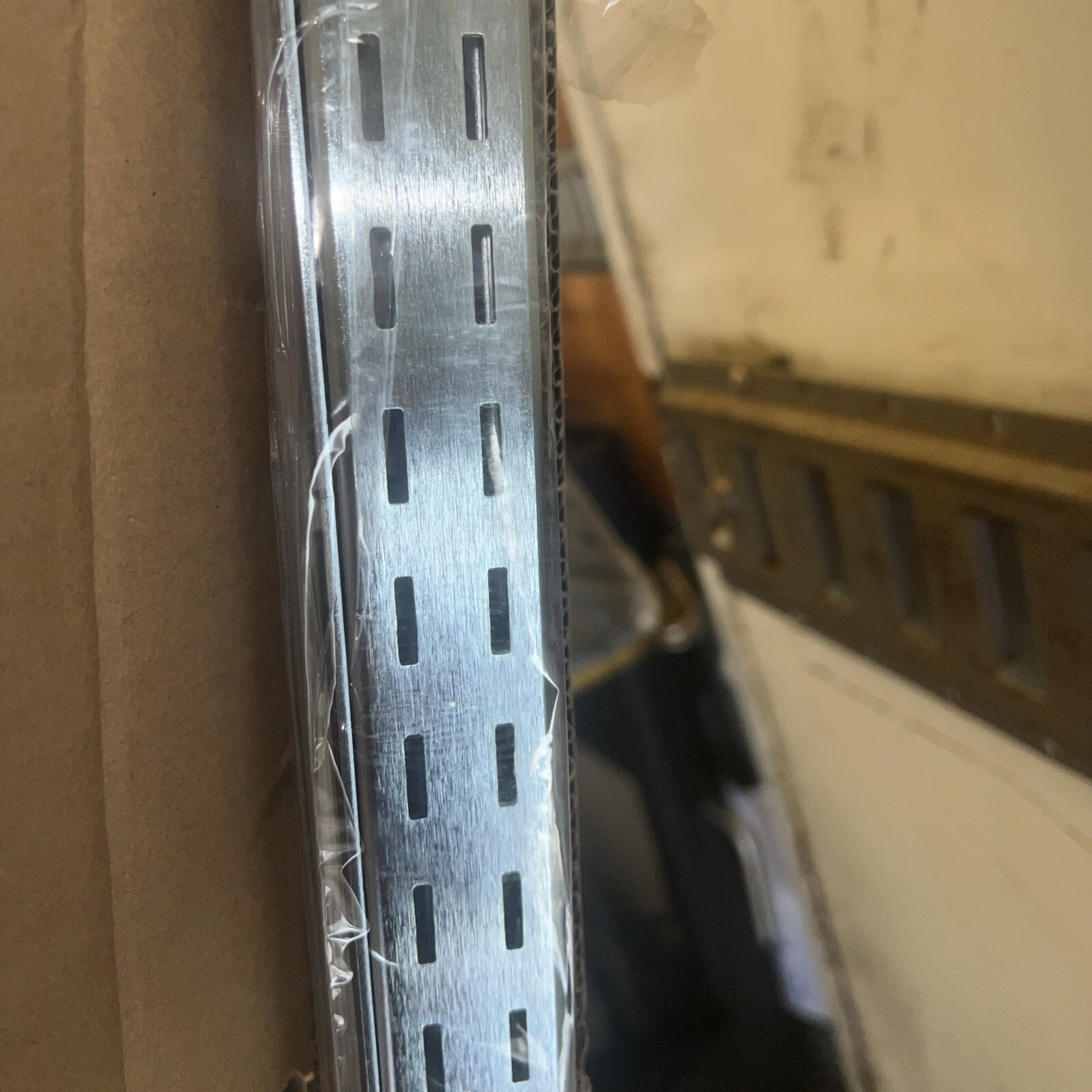 72" Heavy 1/2" Slots 1" Double Slotted Standards Satin Zinc SS22/7 (Pack Of 10)