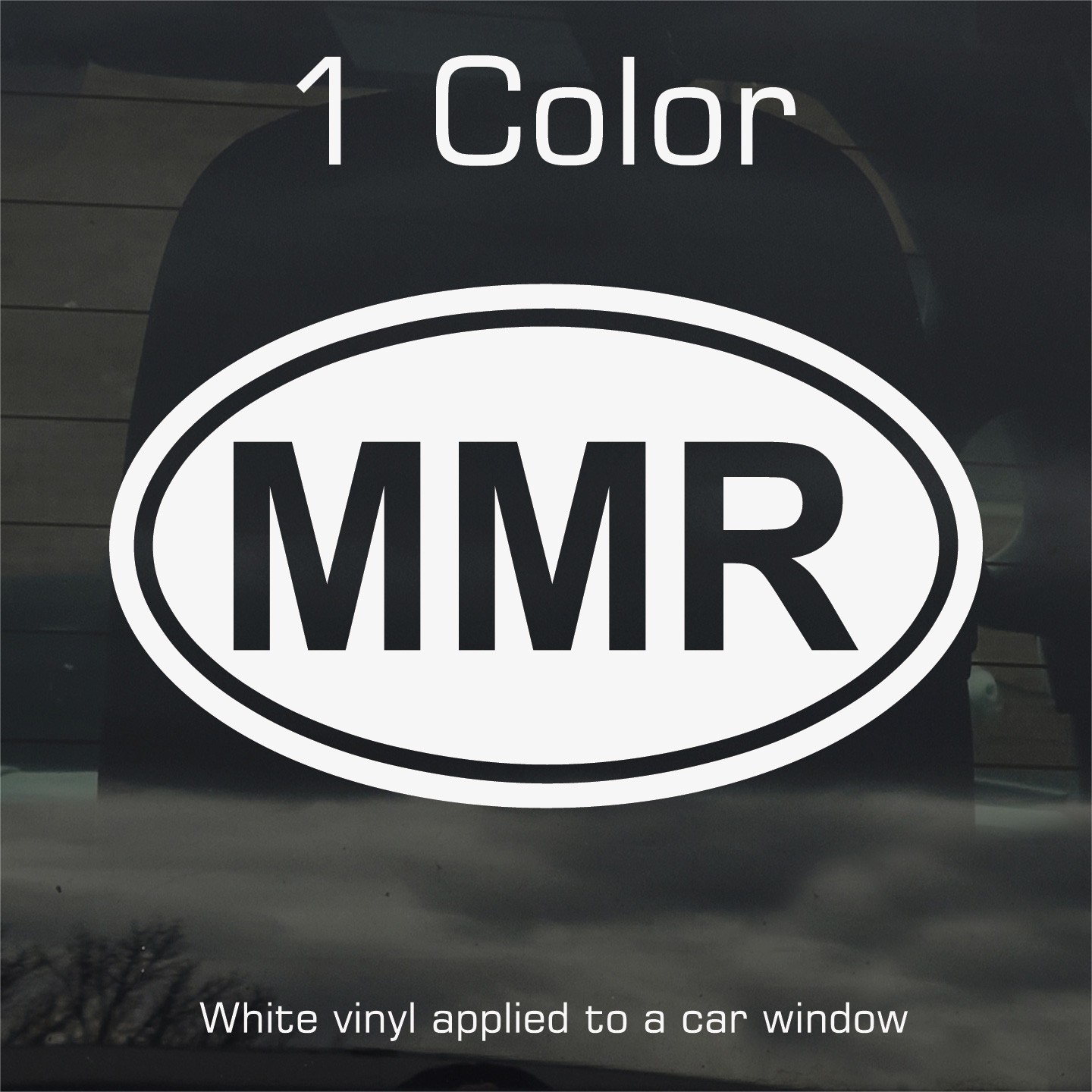 Myanmar MMR Oval Country Code Vinyl Decal Sticker for Car Window Laptop & Gifts