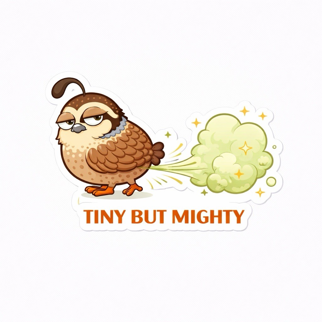 Funny Farm Animal Fart Sticker Set Humor