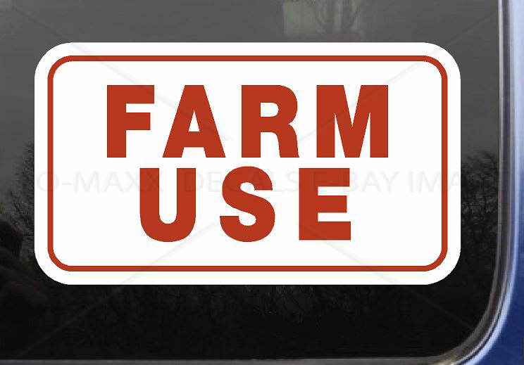 Farm Use Country Car Truck Glass Bumper Motorcycle Novelty Printed Vinyl Sticker