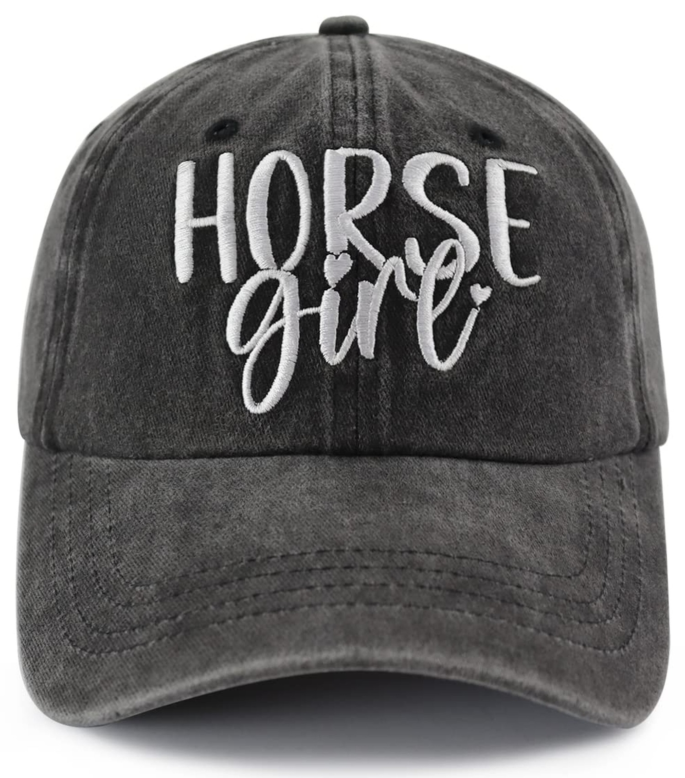 Horse Girl Hat for Women, Funny Adjustable Cotton Embroidered Horse Lover Bas…