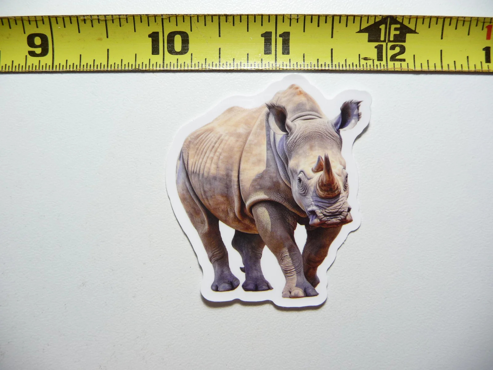 RHINO RHINOCEROS TO CHARGE SMALL STICKER DECAL WILDLIFE PRESERVE NATURE ANIMAL