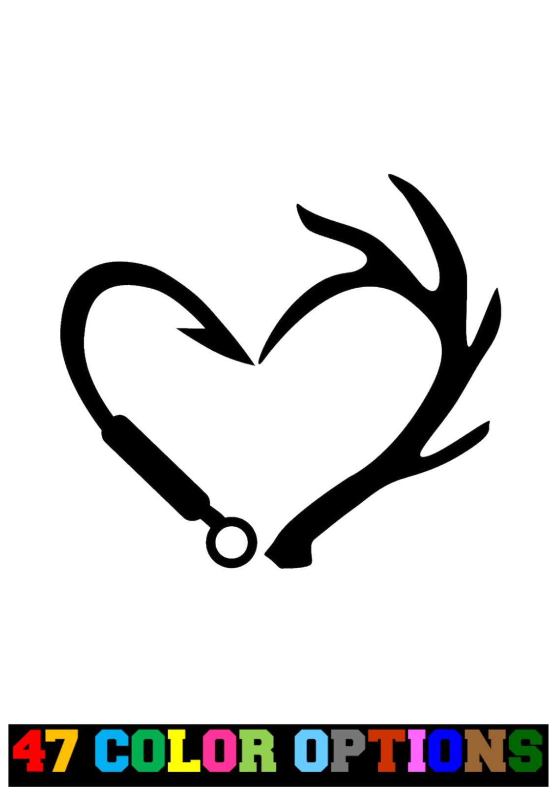 Vinyl Decal Truck Car Sticker Laptop – Hunting Fishing Love