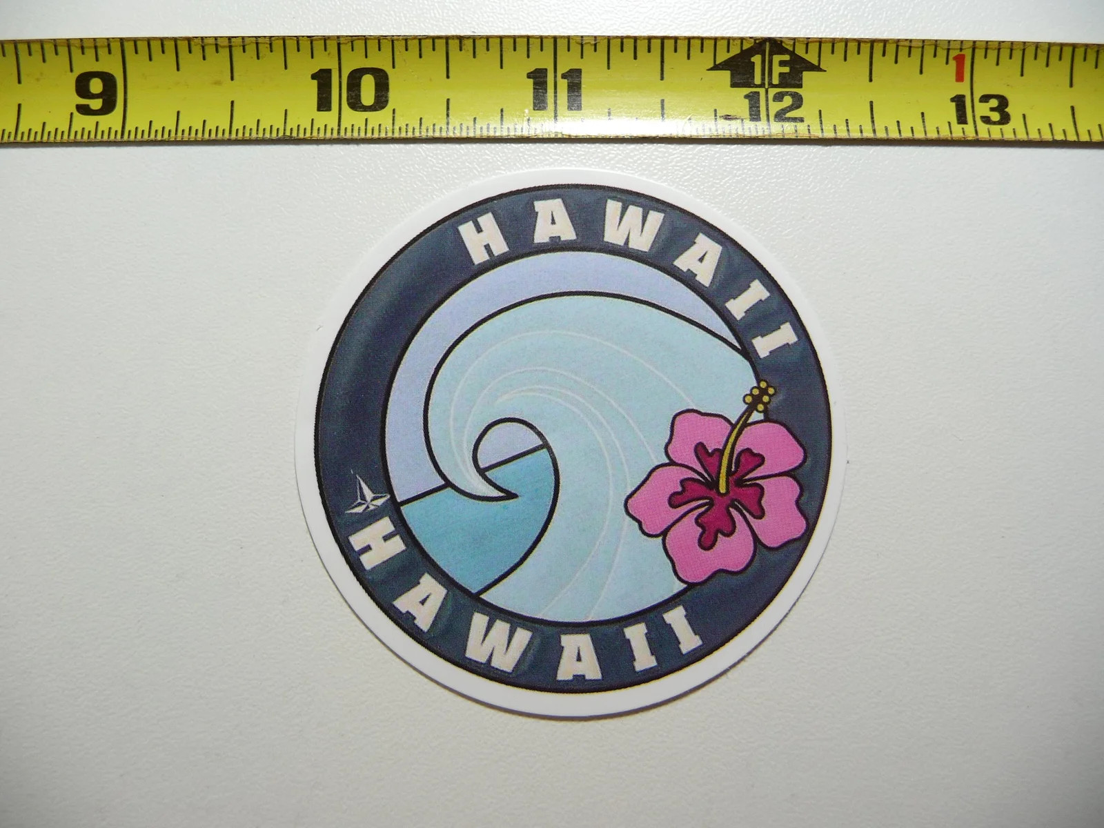 HAWAII HIBISCUS WAVE SURF SURFING SMALL STICKER DECAL 50TH STATE PARADISE