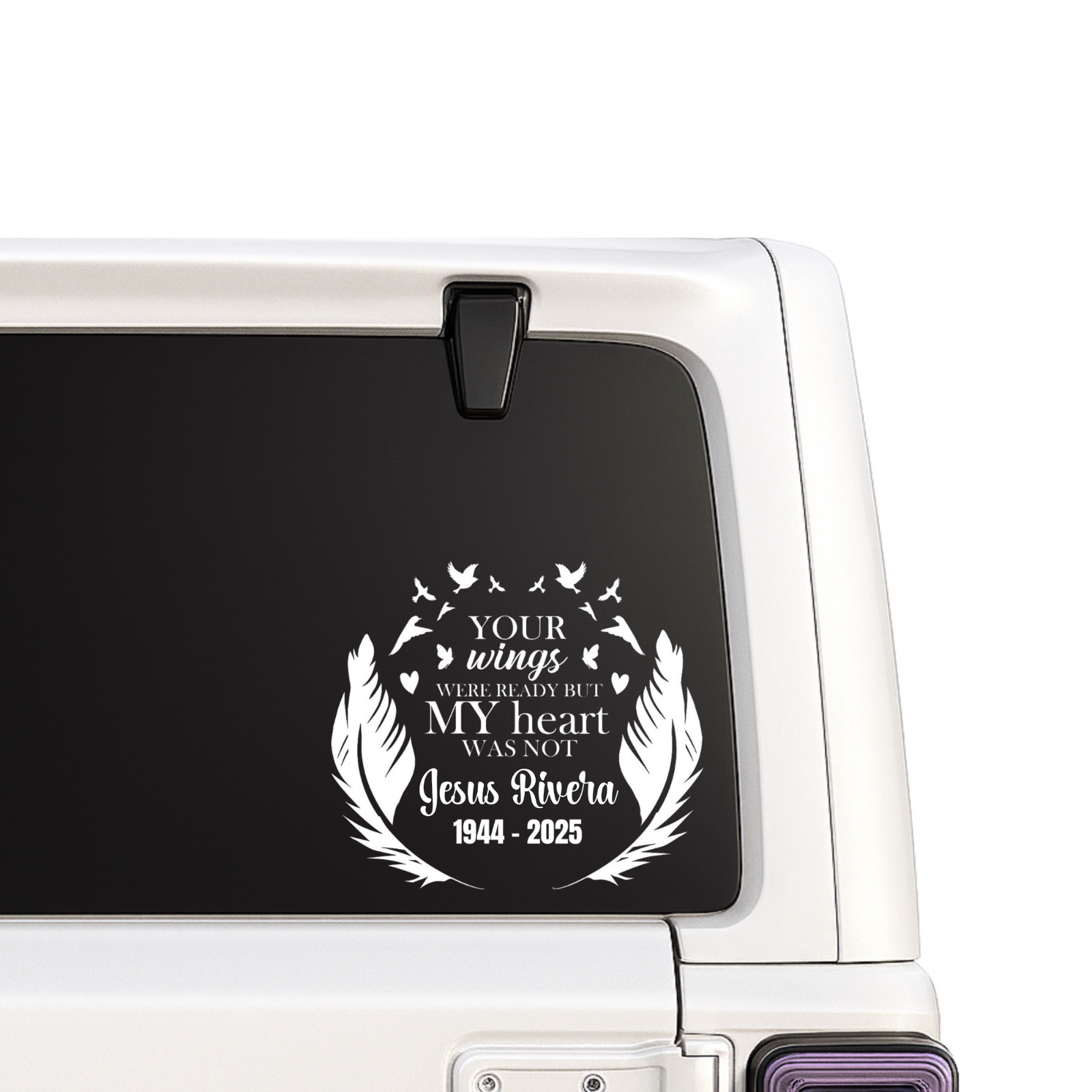 Custom Memorial Car Window Waterproof Decal Sticker Always in our Hearts | Gift