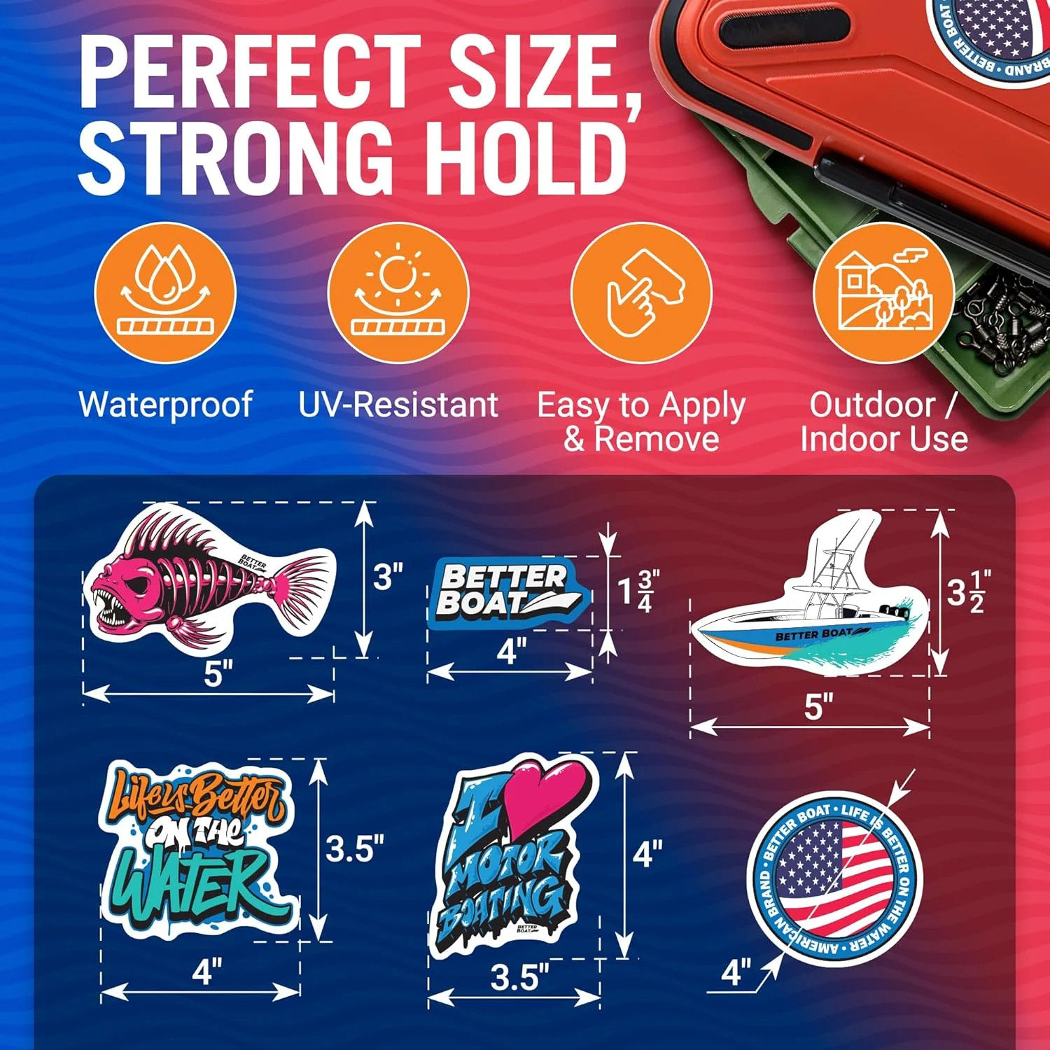 Boating and Fish Stickers for Adults Better Boat Stickers and Decals f Men Women