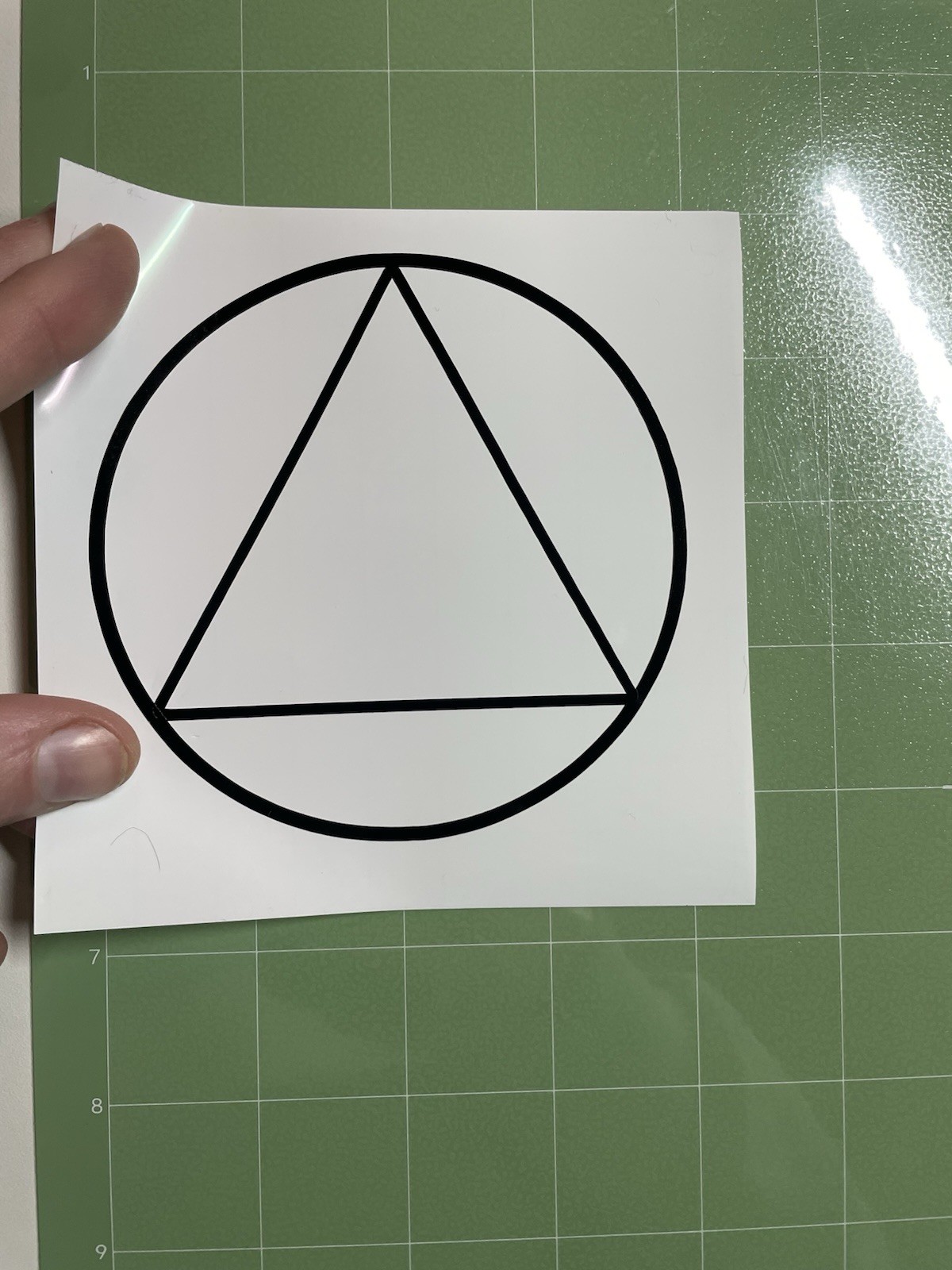 Alcoholics anonymous AA decal sticker Black White Vinyl for Window Car Mailbox
