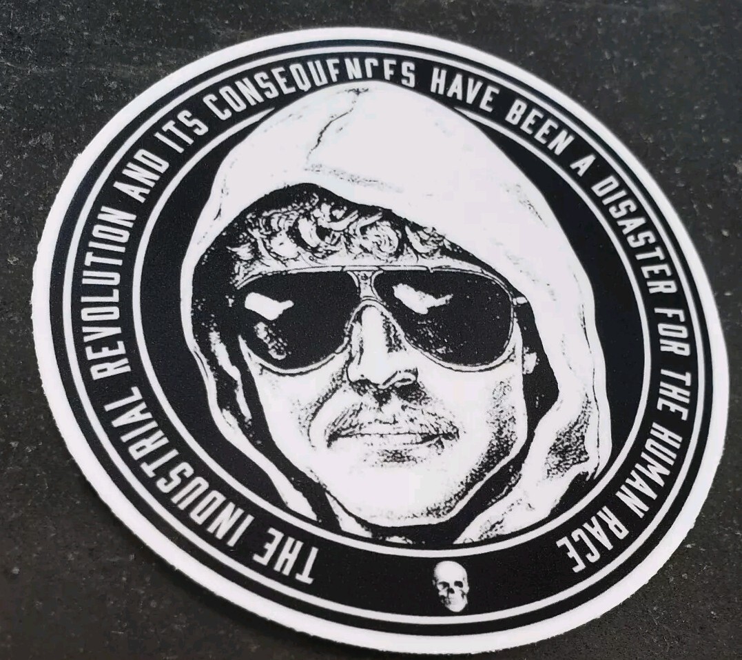 Unabomber Ted Kaczynski Sticker 3×3 Inches *5* YEAR WARRANTY