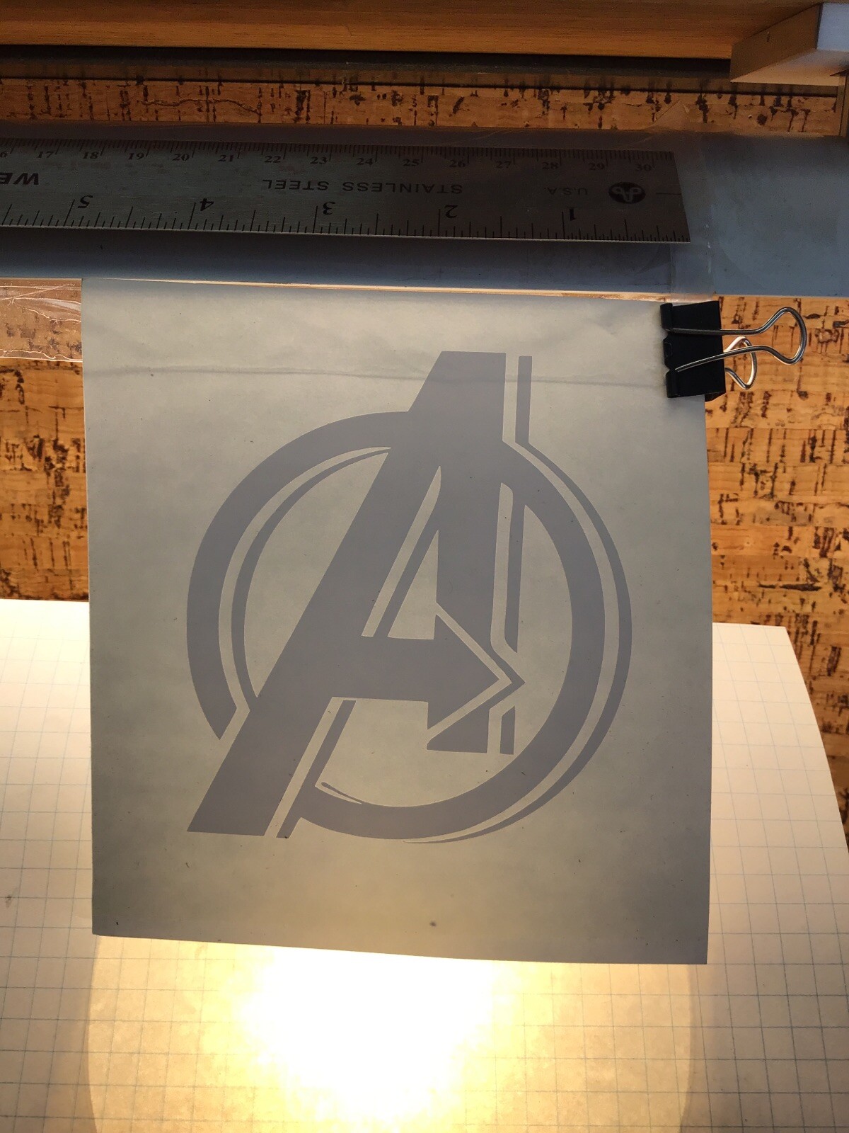 The AVENGERS Logo – WHITE – Vinyl Sticker Decal – MM4.1402