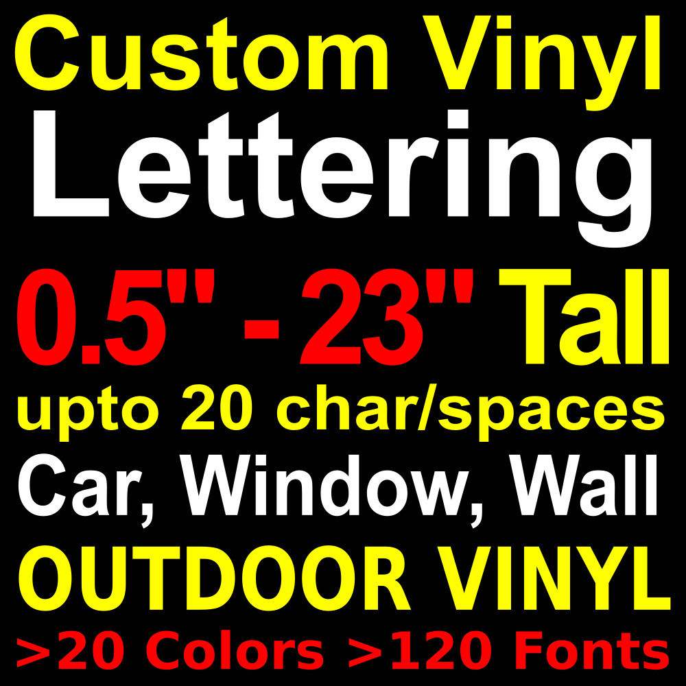 Custom Vinyl Lettering Decal Personalized Sticker Quote Window Car Wall Sign