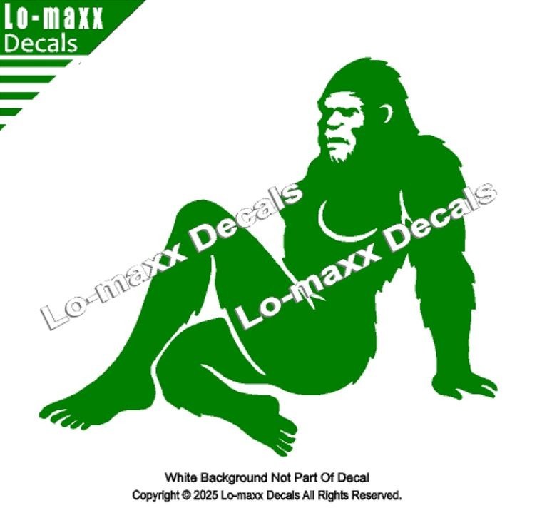 Sassy Squatch Bigfoot Vinyl Decal Funny Die Cut Sticker for Car Laptop Toolbox