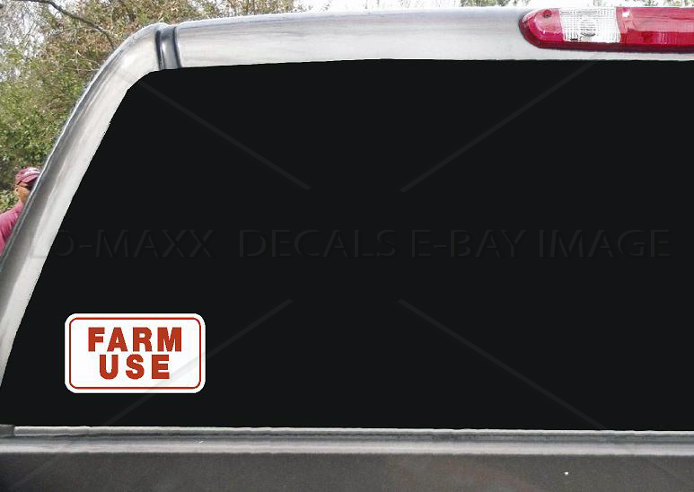 Farm Use Country Car Truck Glass Bumper Motorcycle Novelty Printed Vinyl Sticker
