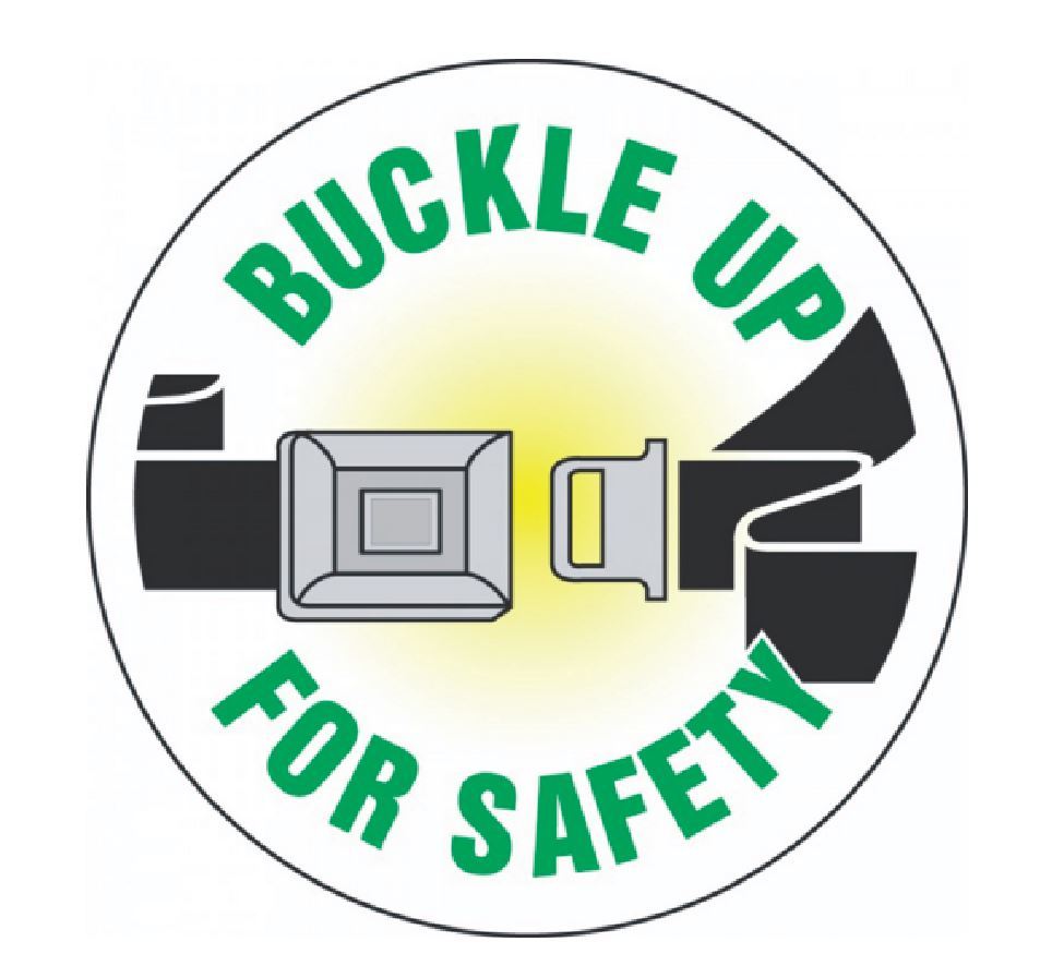 Buckle Up For Safety Hard Hat Decal Hardhat Sticker Helmet Label H111