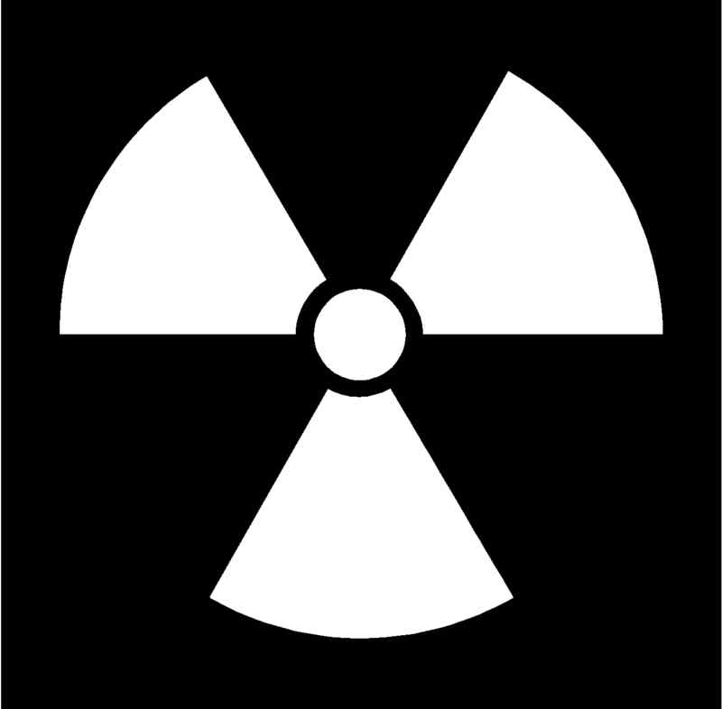 RADIOACTIVE Vinyl Decal 5.25" x 5" (11 Colors)