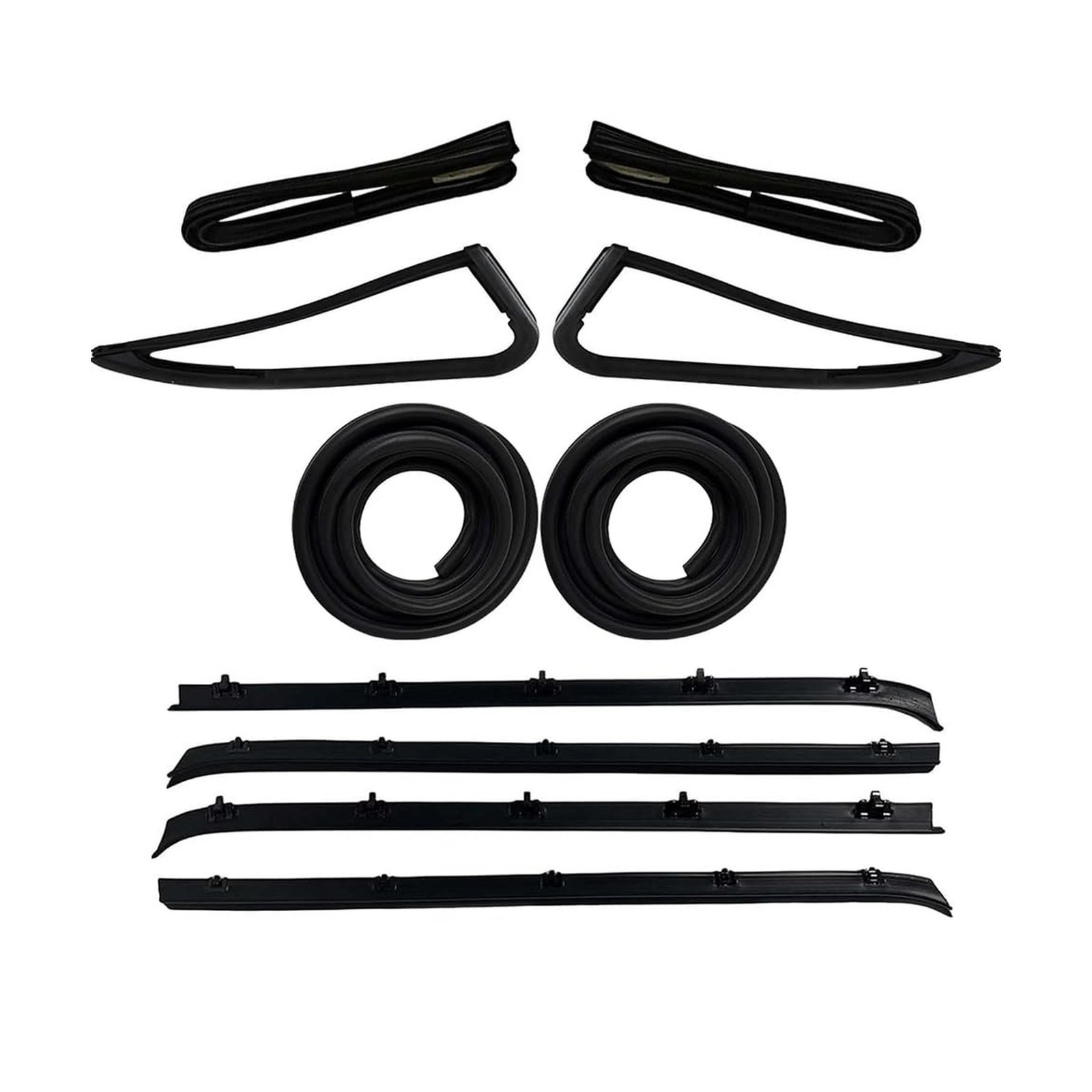 Front Door Window & Vent Glass Weatherstrip Seal Kit – 1-Piece Design R