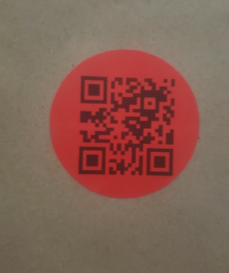 25 Red Rick Roll Joke Video QR Code Labels/Stickers